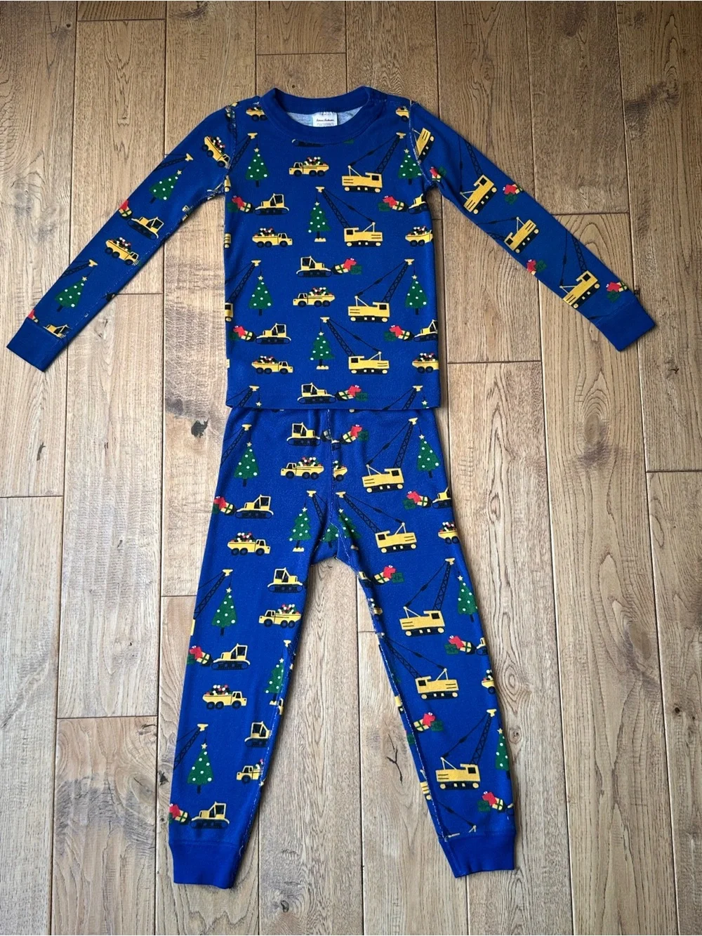 Hanna Andersson Long John Pajama Set in Christmas Crew size 5